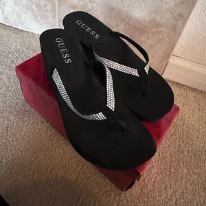 Guess Wedge Sandals Size 10